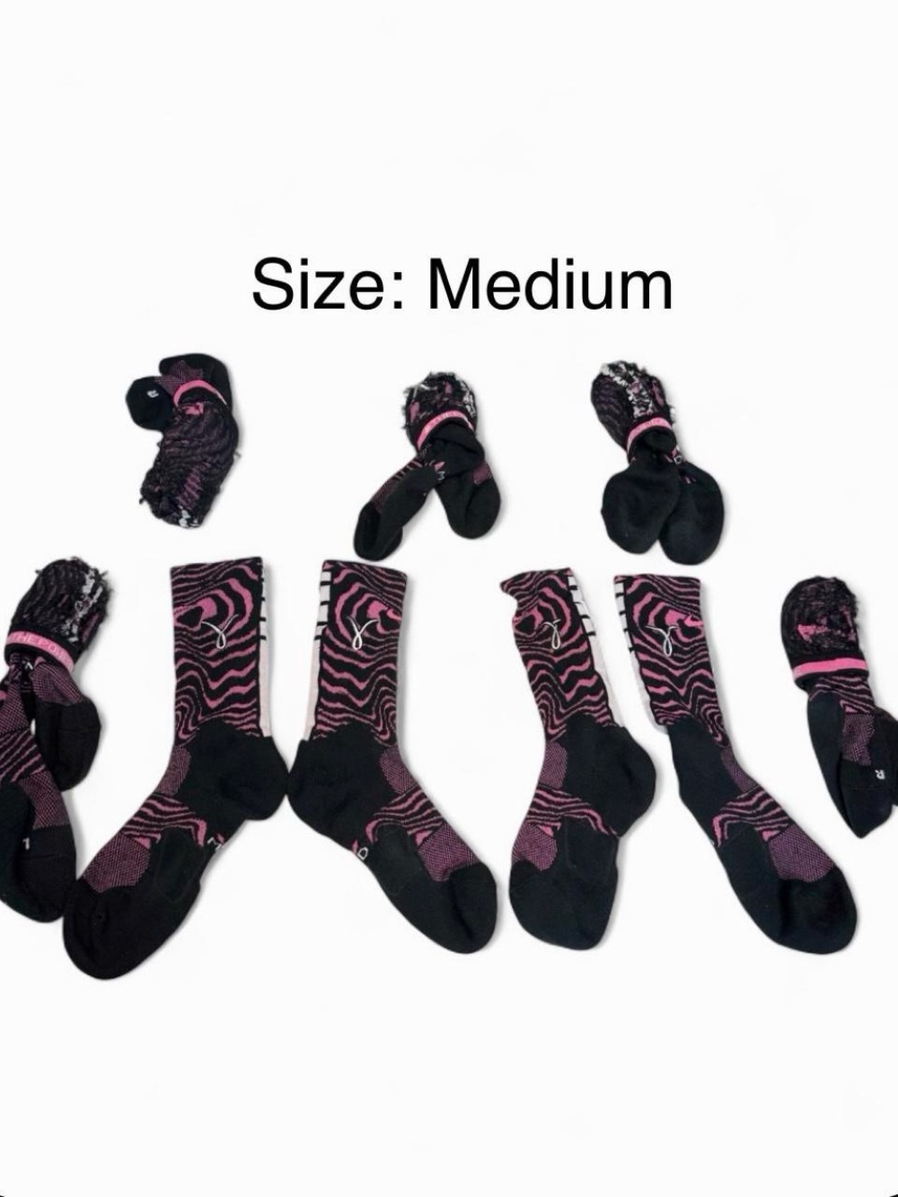 Play4Kay Power of One NCAA Women’s Basketball Socks Medium Lot of 7